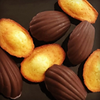 Madeleines coque chocolat
